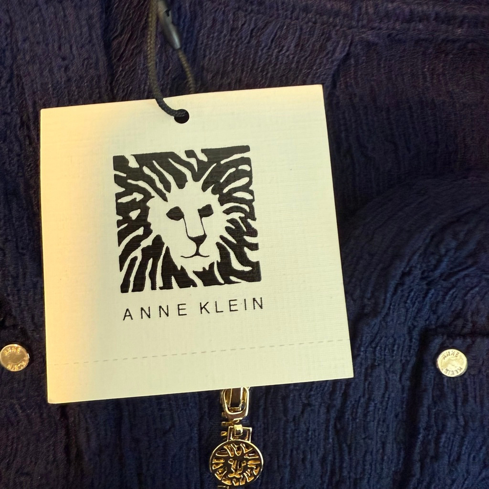 Women's Anne Klein Top, Size Unspecified, Blue - Picture 10 of 12